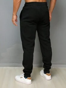 Men Sweatpants - 黑色 - 查看 5