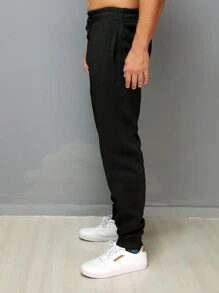 Men Sweatpants - 黑色 - 查看 4