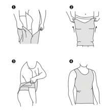 Faja Hombre Camiseta Reductora Modeladora, 3pzs Camisetas Faja Reductora Moldeadora Playera Deportiva - Blanco y Negro - Ver 8