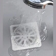 5/15/30/50Pcs Disposable Floor Drain Sticker Bathroom Hair Catcher Stopper Shower Drain Cover Anti-Blocking Kitchen Sink Strainers Bathroom Mesh Stickers Cleaning Tool-Christmas Thanksgiving Gifts For Family And Friends,Garden Tools - Grey - View 3