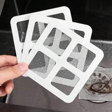 5/15/30/50Pcs Disposable Floor Drain Sticker Bathroom Hair Catcher Stopper Shower Drain Cover Anti-Blocking Kitchen Sink Strainers Bathroom Mesh Stickers Cleaning Tool-Christmas Thanksgiving Gifts For Family And Friends,Garden Tools - Grey - View 12