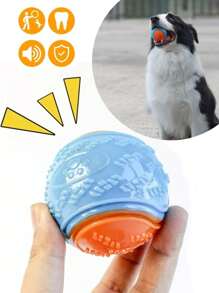 1入組撞色寵物磨牙玩具