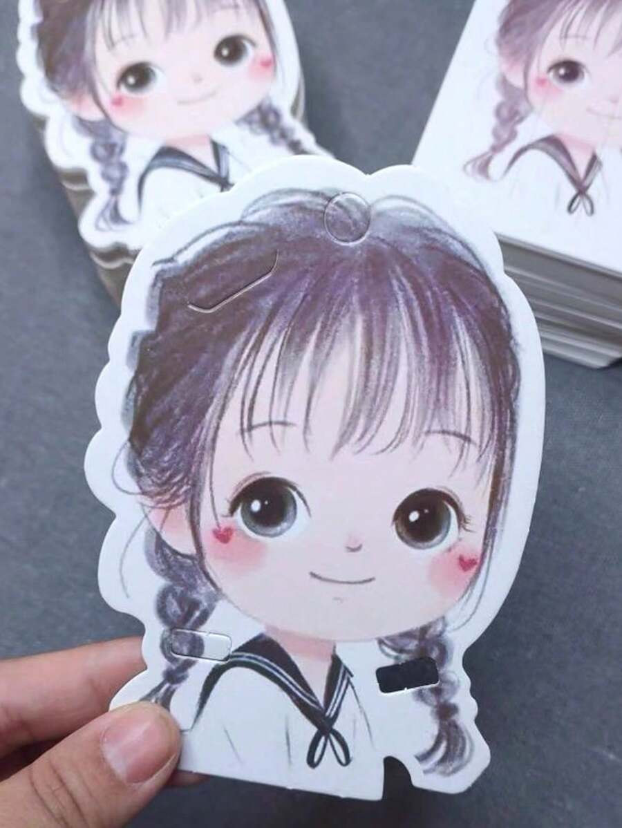 10/30/50pcs Gift Packaging Cardboard Jewelry Storage Card - Black - View 1