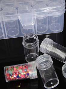 10/20pcs Clear Anti-Oxidation Jewelry Storage Box Portable Dust-Proof Accessories Organizer, Gift For Valentine's Day Clear Jewelry Box, Mini Clear Jewelry Storage Box Multi-Functional Portable Organizing Box Earrings Nail Charms Organizer Necklace - Clear - View 6