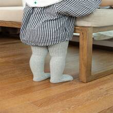 1入組白色女童秋季緊身襪,新款女童寶寶純色小炸麻花紋單件褲子