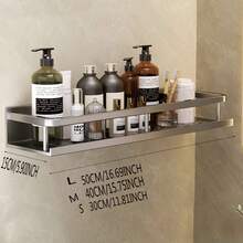 1 Miếng Phòng tắm Cái giá Lưu trữ Hộp đựng - Xám - Xem 6