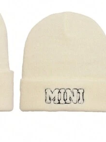 親子母親信封迷你帽子雙包裝 - 白色 - 查看 3