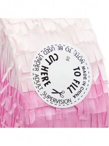 Blue Panda Number 3 Pinata, Pink And Gold For Girls 3rd Birthday Party Decorations, Table Centerpiece, Photo Prop, Small, 16.5x11x3 Inch - 粉色 - 查看 4