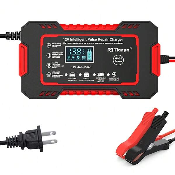 12V 6A Car Battery Charger Smart Battery Trickle Charger Automotive