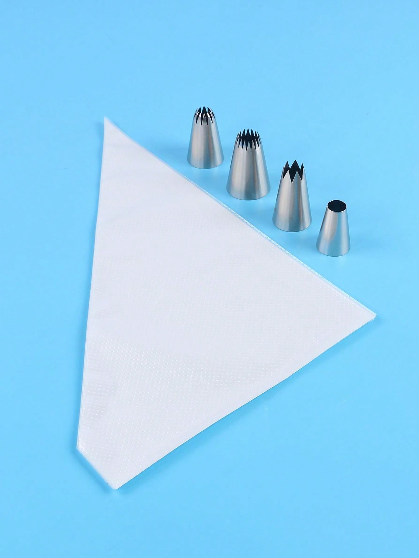 19 Pcs Piping Bags and Icing Piping Tip Set, 4 Piping Nozzles with