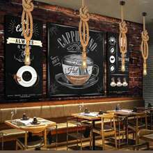 lámpara de techo cuerda,lámpara colgante de cuerda de cáñamo, 39 pulgadas de lámpara de cuerda,lámpara de techo e27 (1 Lamp Holder),luminaria de cuerda de cáñamo,para Comedor Restaurante Cafetería - 39inch - Ver 5