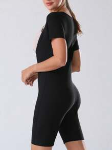 运动户外女士运动紧身连体衣、桑拿服、健身运动汗水连体衣塑身衣腰部训练器紧身胸衣塑身短裤