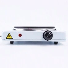 迷你電爐,5檔可調,材料,家用電器,可調節便攜式燃燒器電爐,炊具,廚房用具,廚房配件廚房用品小廚房電器 - 白色 - 查看 3