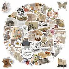 50 Piezas Pegatinas De Diario Roto - Multicolor - Ver 1