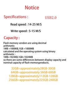 Lenovo 64GB USB Flash Drives 16GB 32GB Metal Real Capacity Memory Stick High Speed Flash Memory Black U Disk For PC