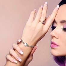 10入組磁性項鍊扣和磁性珠寶扣子,項鍊和手鐲珠寶磁性扣和延長器扣鏈扣,適用於項鍊,手鐲珠寶製作diy。 - 5pcs金色+5pcs銀色 - 查看 7