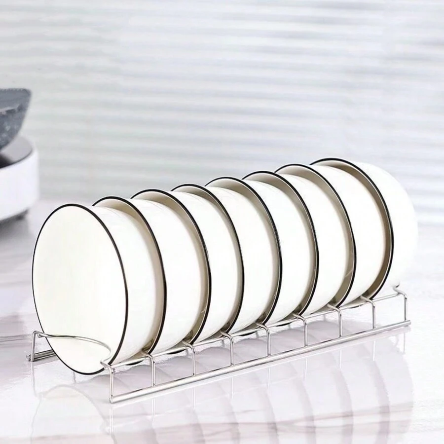1 Miếng Thép không gỉ Đa dụng Bát Giá đỡ - Bạc - Xem 1