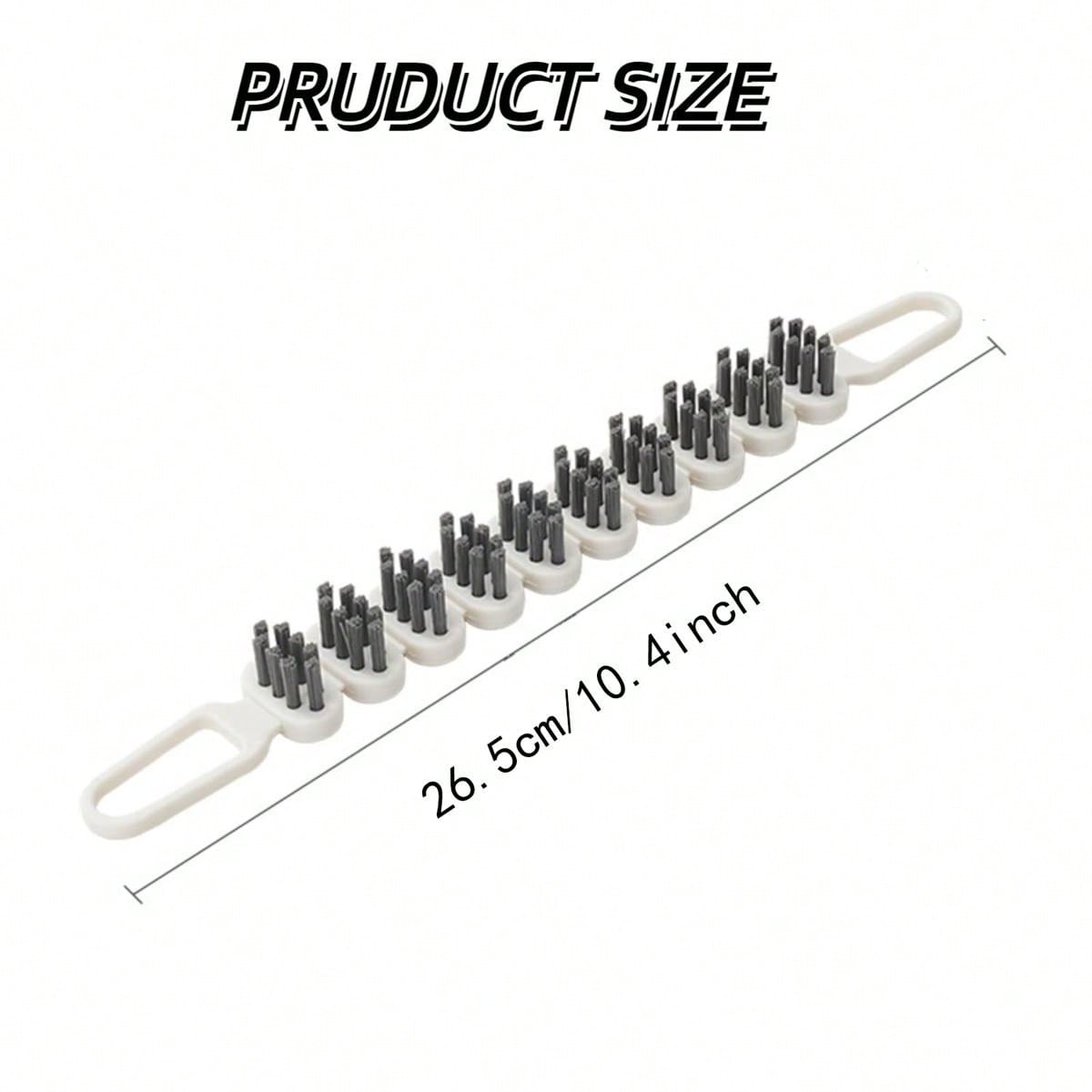 Hard Bristle Crevice Cleaning Brush. Its angled design and stiff bristles effortlessly remove