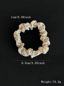 Set de 40 piezas de Scrunchies de unicolor minimalistas, estampado de leopardo y floral, accesorios de pelo versátiles, lazos elásticos para el cabello, decoración para el cabello para mujeres, decoración casual para el hogar y el dormitorio - Multicolor - Ver 6