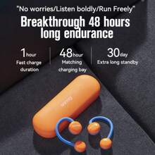 Sanag Z61s運動耳機,無線跑步掛耳式耳機,開放式聲學,高音質,男女適用 - 橘色 - 查看 4