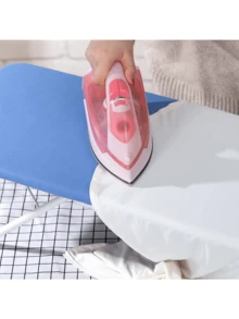 Tabla de planchar plegable: se pliega fácilmente para un almacenamiento cómodo después de cada uso, perfecta para viajes, caravanas y cámpers, azul - Azul - Ver 7