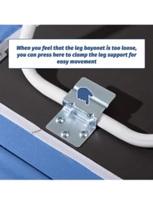 Tabla de planchar plegable: se pliega fácilmente para un almacenamiento cómodo después de cada uso, perfecta para viajes, caravanas y cámpers, azul - Azul - Ver 5