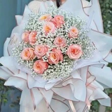 Papel de regalo de flores Papel De Envoltura Regalos Craft Empaque impermeabilización 20 Hojas 58*58cm,Papel Coreano Estampado,Envoltura De Regalo - Blanco - Ver 2