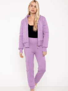 Women Pants - 紫丁香色 - 查看 3