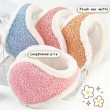 1個加厚冬季男女通用耳套-毛絨保暖耳套戶外防寒耳罩 - 彩色 - 查看 5