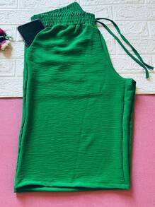 Women Shorts - 綠色 - 查看 1