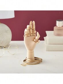 Bright Creations Wooden Hand Model, 7 in Right Hand Art Mannequin Figure with Posable Fingers for Drawing School, Practice, Supplies, Hand Jewelry Display, Decoration, Sketching