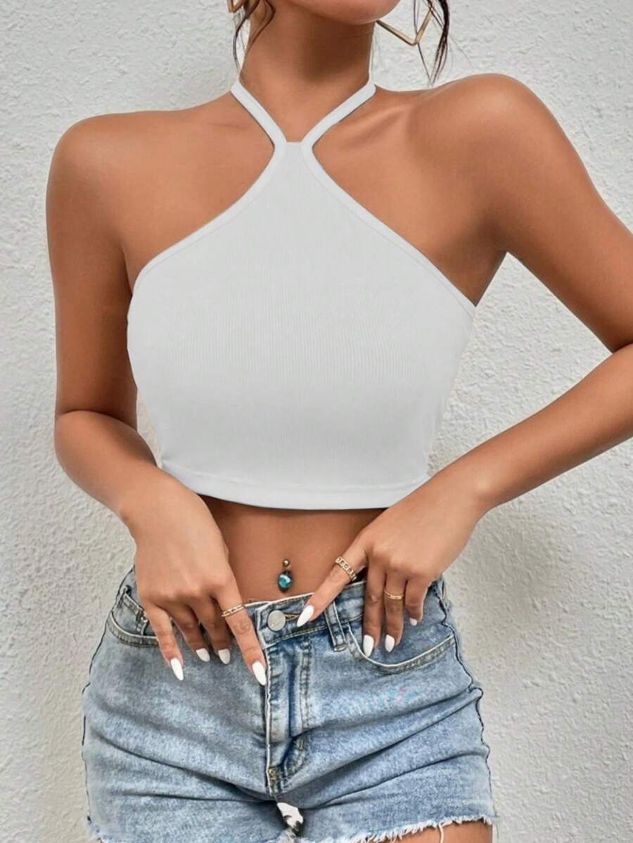 Women Tank Tops & Camis - White - View 1