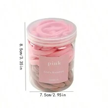 50pcs Jar Packed Small Elastic Hair Bands - Multicolor - View 11