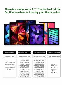 Funda con teclado inteligente magnético con trackpad, teclado retroiluminado y función inalámbrica para iPad Pro 11" (3ra/2da generación), 12.9" (6ta generación, 2018-2022), Air 5/4, 10.9" (10ma generación), color rosa - Rosa-inglés - Ver 3