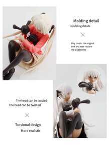 汽車/電腦主機箱/書桌裝飾動漫手辦 - 白色 - 查看 4