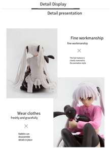 汽車/電腦主機箱/書桌裝飾動漫手辦 - 白色 - 查看 3