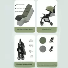 A10 Super Lightweight Baby Stroller,Infant Toddler Stroller,Quick-Foldable High Landscape,5-Point Harness,Large Capacity Diaper Bag,Shock Absorbing Spring,Must-Have For Travel! A Great Gift For Your Kids