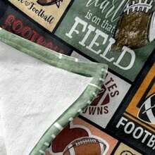 橄欖球毯,足球毯,印花披毯,柔軟法蘭絨舒適毯子,輕盈模糊印花毯,適用於沙發床辦公室旅行露營椅,投射大小溫暖絨毯;適用於所有季節的男孩女孩成年人學生禮物捐贈