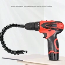 1pc Flexible Screwdriver Extension Shaft With Bit Holder, Multi-function 1/4-inch Hex Drill Flexible Shaft Extension - Black universal flexible shaft - View 3
