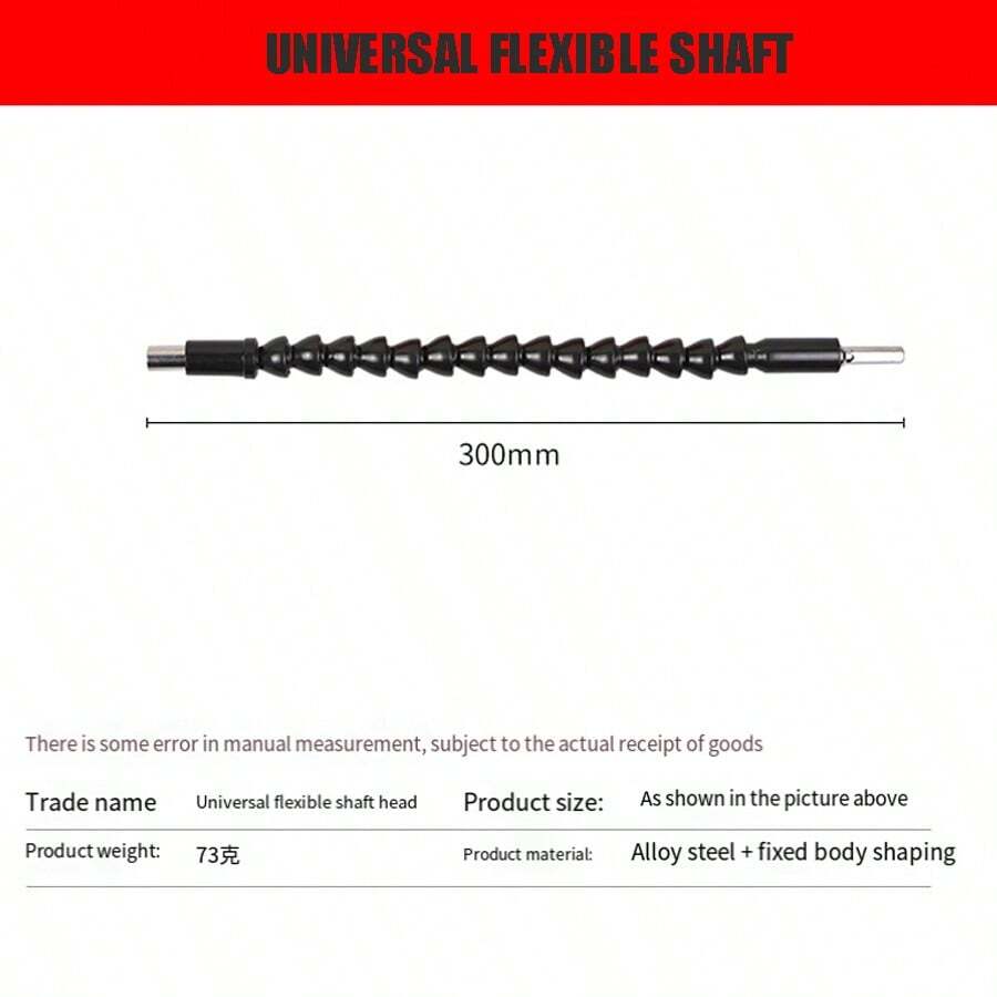 1pc Flexible Screwdriver Extension Shaft With Bit Holder, Multi-function 1/4-inch Hex Drill Flexible Shaft Extension