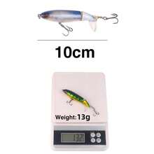 黑色釣魚誘餌,水面拖曳誘餌,鉛筆誘餌,堅硬塑料餌,仿真/假餌 - 黑色 - 查看 5