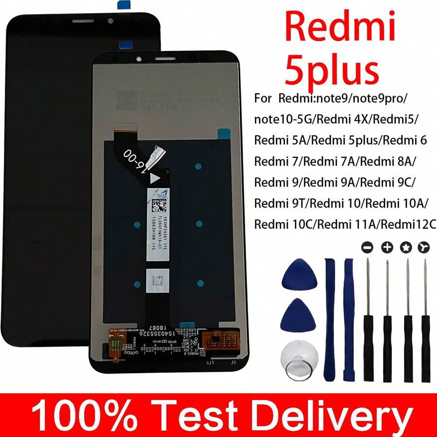 Compatible Replacement Lcd Screen Compatible With Redmi 5 Plus, Lcd Screen Replacement - Redmi 5 Plus - View 1