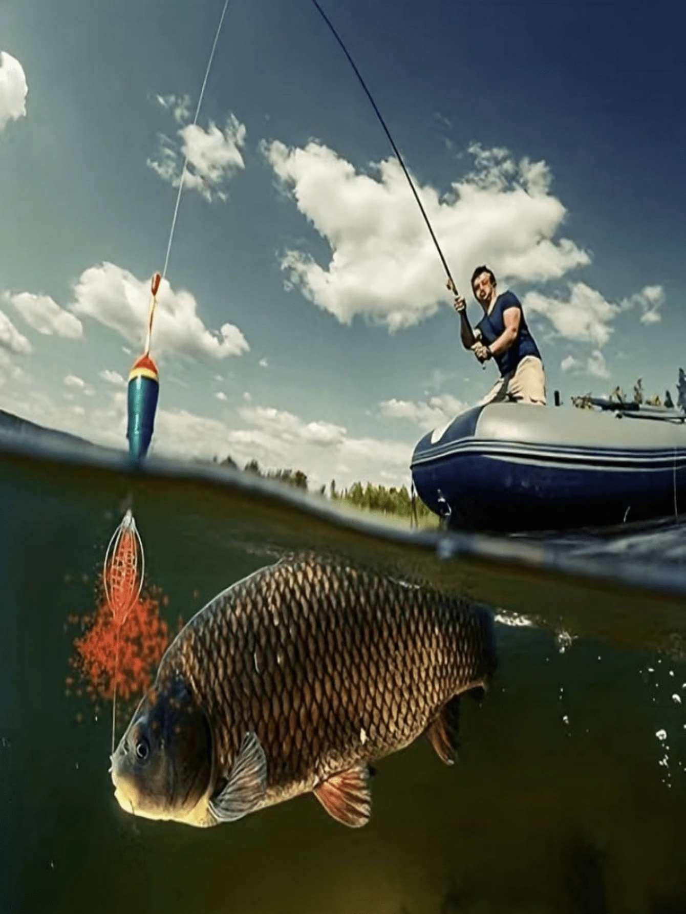 5 Sets/board 10pcs Fishing Hooks For Outdoor Fishing - Army Green - View 1