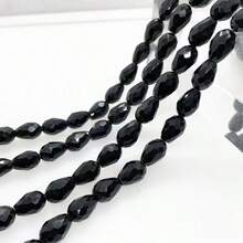 5 X 7毫米水滴形直孔玻璃珠,diy串珠材料,流蘇水晶珠子,用於時尚珠寶製作