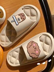 Bear Non-Slip Sandal. Unisex Outdoor And Indoor Flip Flop. - Coffee Brown - View 4