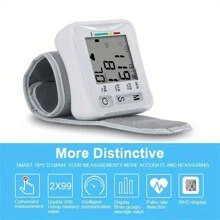Monitor Electrónico De Presión Arterial En Muñeca Con Indicador De Voz, Dispositivo De Medición De Presión Arterial Para El Hogar, Regalo De Festival De Navidad Y Día De Acción De Gracias