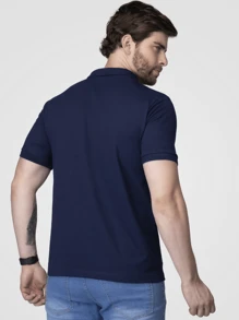 Men Polo Shirts - Chumbo, Preto e Azul - 查看 10