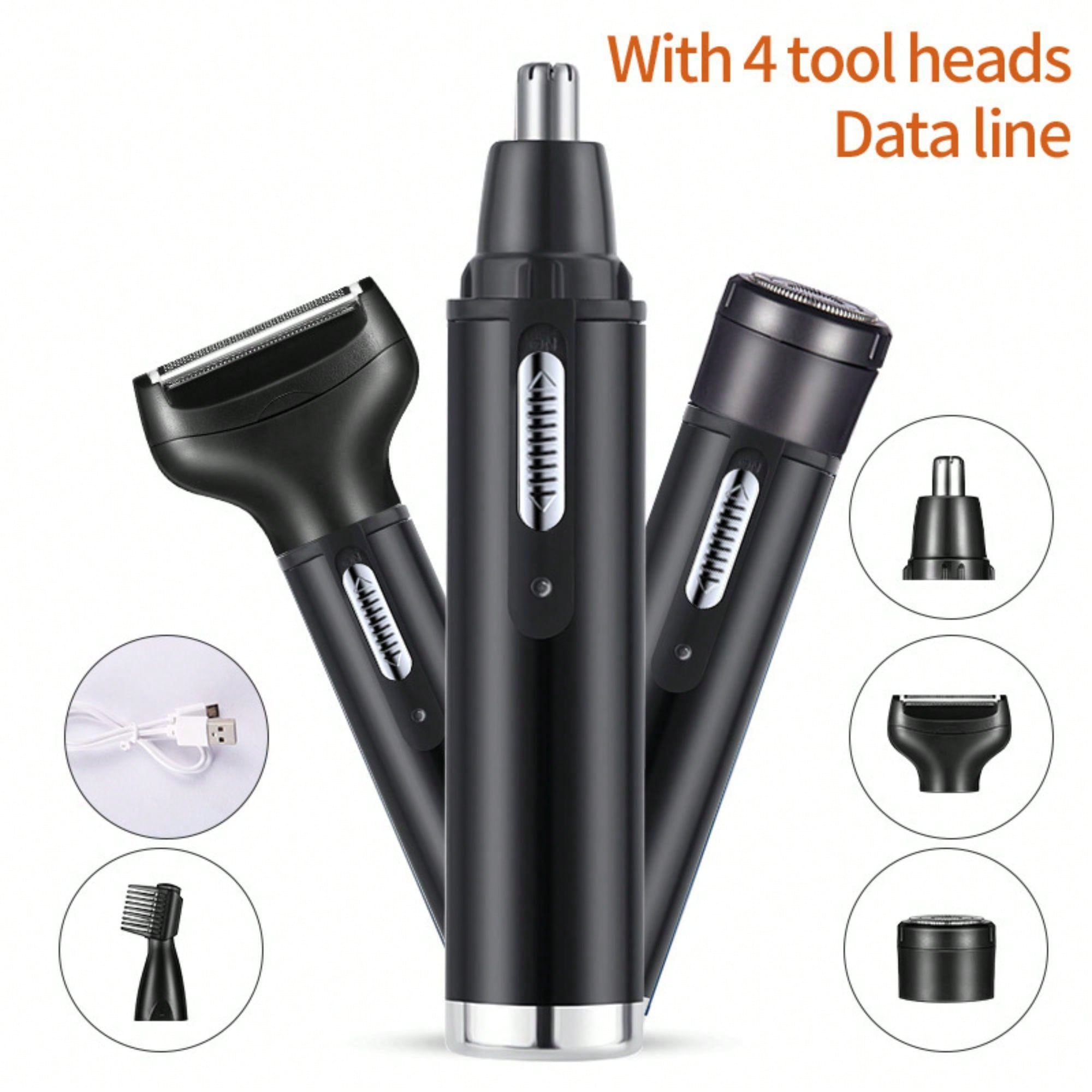 4in1 Rechargeable Shaver/Hair Clipper/Nose Trimmer/Eyebrow Trimmer Women's Shaving Machines