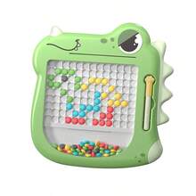 1 件装绿色恐龙磁性绘图板拼图绘图板带触控笔，适合儿童、成人派对游戏，适合万圣节/圣诞节/感恩节 - 綠色 - 查看 5