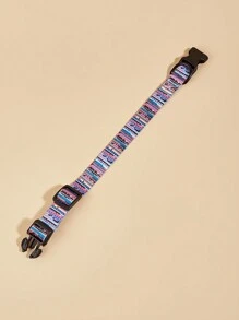 1pc Adjustable Nylon Pet Cat Dog Collar, Pet Supplies, Cat Dog Accessories, Suitable For Small Cats And Dogs, Leash Included, Suitable For Outdoor Use (Product Size Runs Small, Recommend Ordering 1-2 Sizes Up) - Multicolor - View 3